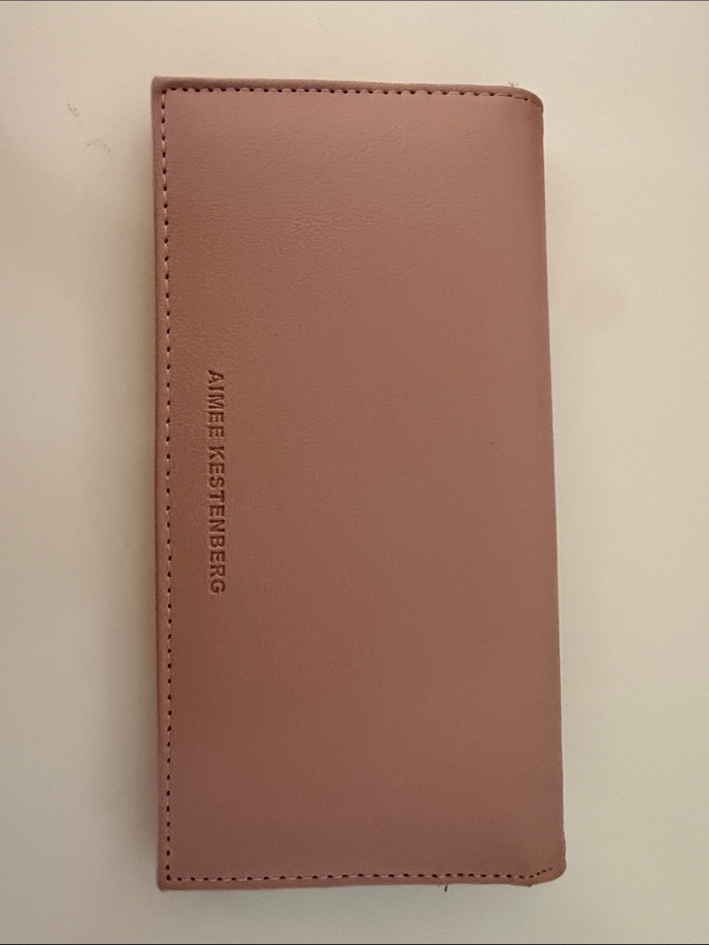Aimee Kestenberg Dusty Rose Slim Leather Wallet